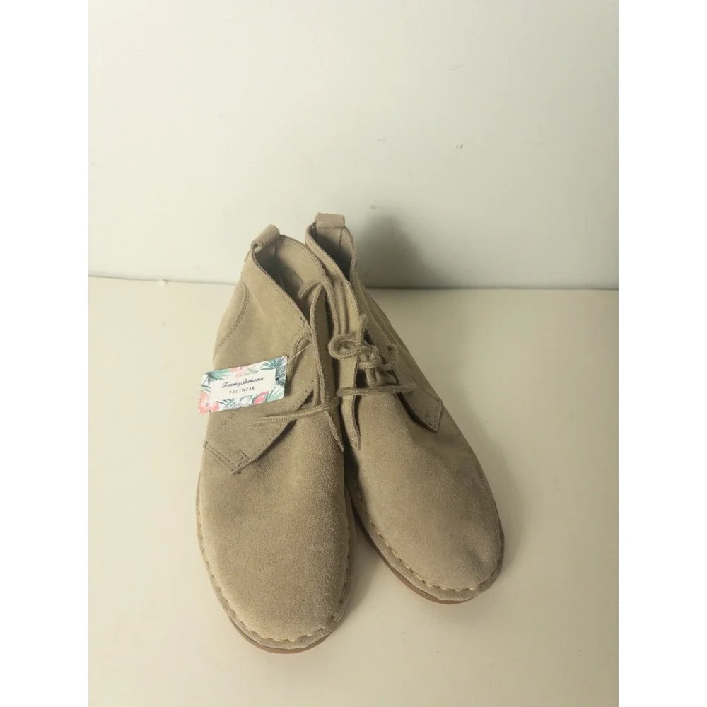 Tommy Bahama Everett Suede Chukka Desert Boots Taupe Women's US 8 NWT
